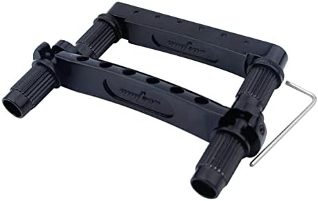 Guyker Guitar Tune-O-Matic Bridge and Stop Bar Tailpiece Combo with Anchors and Studs Replacement Compatible with LP SG EPI 6 String Electric Guitar Black