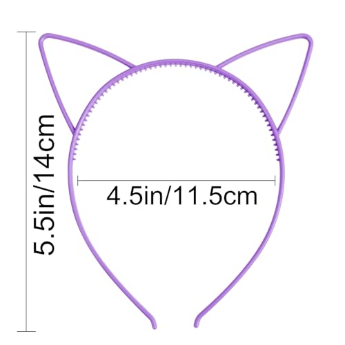 COCIDE 36Pcs Cat Ears Headbands Plastic Taylor Party Decorations Kitty Headbands for Girls Gabby Party Favors Birthday Supplies for Women Halloween Hair Accessories Hair Hoops Costume