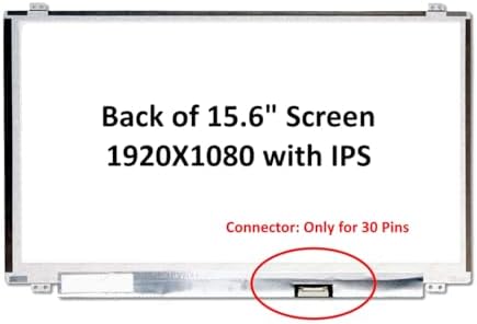 New LCD Replacement Screen FHD 1920x1080 (Non Touch) 15.6 Inch N156HCE-EAA (with Brackets) 30 Pin Matte for Lenovo FRU: 5D10M09831 for Laptop/Display/Screen/LCD Application
