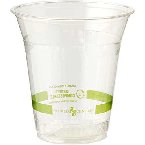 World Centric - Compostable Plastic Cold Cups, 12 Ounce - 100 Count
