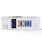 Digital Alarm Clock,7.5" Big LED Display & Full Dimmer,USB Cellphone Chargers,7-Color Night Light,Adjustable Volume,12/24 H,Plug-in Easy to Set Alarm Clock for Kids Elderly Bedside Desk Kitchen Office