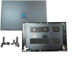 Replacement Laptop LCD Back Cover Top Case Rear Lid with Hinges for Dell Inspiron 5410 5415 7415 2-in-1 0GWRR6 GWRR6 Blue