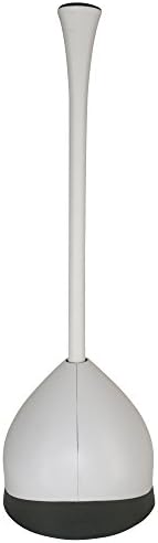 Clorox Toilet Plunger with Hideaway Caddy – Toilet Plunger for Bathroom, Bathroom Organizers & Storage, Bathroom Accessories, Toilet Unclogger, Plunger with Holder