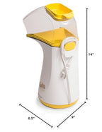 Presto Poplite Hot Air Popcorn Popper, 18 Cups, Yellow