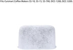 Charcoal Water Filter for Cuisinart SS-10, SS-15, SS-700, DCC-1200, DCC-3200, DCC-3000(P1) Coffee Makers Filter Replacement (12Pack).