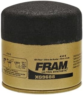 FRAM Ultra Synthetic Automotive Replacement Oil Filter, Designed for Synthetic Oil Changes Lasting up to 20k Miles, XG9688 with SureGrip (Pack of 1)