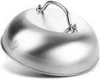 Grill Dome Cover - Griddle Accessories Heavy Duty 9" Wide Smashed Burger Melting Cheese Blackstone Dome,Fits for Cuisinart Stainless Steel Basting and Steaming Lid Cooking for Use in Flat Top Grills