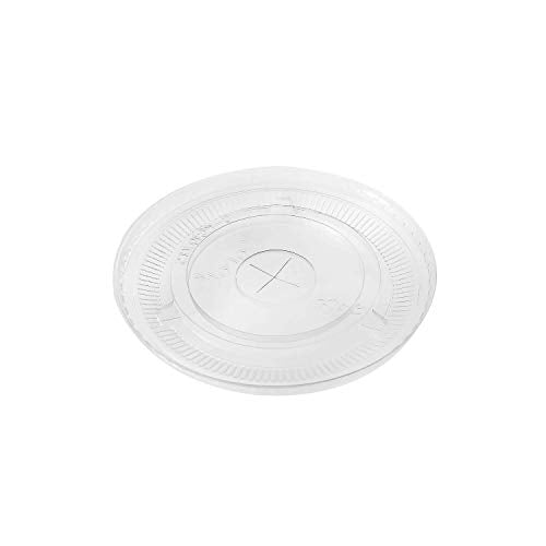 Karat C-KCL1045 PET Flat Lid, Fits 32 oz 104.5mm Diameter PP/Paper Cold Cup (Pack of 600)