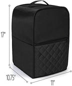 Luxja Food Processor Cover Compatible with Cuisinart and Hamilton Beach 11-14 Cup Processor, Food Processor Dust Cover with Accessories Pockets, Black