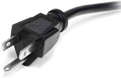 StarTech.com 20ft (6m) Computer Power Cord, NEMA 5-15P to C13, 10A 125V, 18AWG, Black Replacement AC Power Cord, Printer Power Cord, PC Power Supply Cable, Monitor Power Cable - UL Listed (PXT10120)