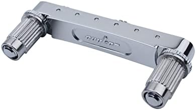 Guyker Guitar Tune-O-Matic Roller Saddle Bridge Replacement Part Compatible with Gibson Les Paul LP SG Style 6 String Electric Guitar - GM005, Chrome