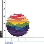 Pack 4PCS Subtle LGBTQ+ Stickers Flag LGBT Pride Mountain Trans Sunset Waterproof Vinyl Decals Decor Laptop Water Bottle Hard Hat Kindle Cars Window Bumper Helmet Tumbler Gifts