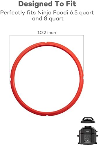 Goldlion Accessories for Ninja Foodi 6.5 Qt, Stainless Steel Inner Pot, 3 Packs Sealing Rings and Inner Pot Cover