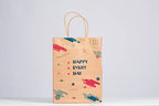 RACETOP Brown Gift Bags with Handles Bulk, 8"x4.5"x10.8" 50Pcs Brown Paper Bags with Handles Bulk, Brown Kraft Paper Bags, Gift Bags Bulk, Retail Bags, Shopping Bags
