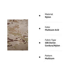 Dangerfield Arms TackGear Wrap 8" x 12" Multicam Cordura Camouflage Adhesive Wrap 500 Denier Adhesive Back for kydex and Other Items (Multicam Arid)
