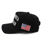 Trump 2024 Hat 45-47 MAGA Hat Make America Great Again Donald Trump Slogan with USA Flag Embroidery Adjustable Baseball Cap