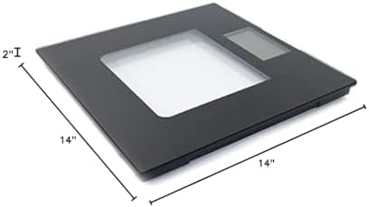 Extra Wide Glass Talking Digital Scale | The Bathroom Scale That Talks | Accurate Visual & Voice Display Digital Scale for Body Weight | 395 Pounds Max | Wide Width Tamper Glass | Large LCD Display