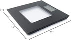 Extra Wide Glass Talking Digital Scale | The Bathroom Scale That Talks | Accurate Visual & Voice Display Digital Scale for Body Weight | 395 Pounds Max | Wide Width Tamper Glass | Large LCD Display