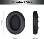 WH-1000XM4 Replacement Earpads Cushions, Protein Leather Ear Pads for Sony WH-1000XM4(WH1000XM4) Noise Canceling Headphones with High Density Memory Foam, Without Affecting Sensor (Black)