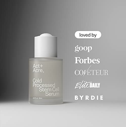 ACT+ ACRE Cold Processed Stem Cell Scalp Serum - Promotes Thicker and Fuller-Looking Hair - Soothes and Hydrates the Scalp - Sulphate and Paraben Free - Aloe Vera for Improved Scalp Health - 1 fl oz.
