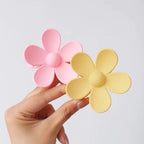 Flower Hair Clips 8PCS, Large Claw Clips for Women Girls Thick Thin Hair, Strong Hold Nonslip Big Dasiy Jaw Clamps Matte Hair Accessories 8 Colors