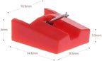Turntable Needle Record Player Stylus Replacement for ION ICT04RS - IONTTUSB10, ITTCD10, LPDock, LP2CD, LP2Flash, IProfile and Profile Flash (Pack of 2) Red