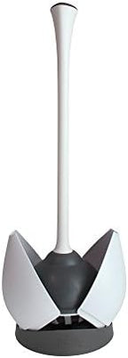 Clorox Toilet Plunger with Hideaway Caddy – Toilet Plunger for Bathroom, Bathroom Organizers & Storage, Bathroom Accessories, Toilet Unclogger, Plunger with Holder