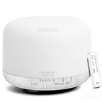ASAKUKI 500ml Premium, Essential Oil Diffuser with Remote Control, 5 in 1 Ultrasonic Aromatherapy Fragrant Oil Humidifier Vaporizer, Timer and Auto-Off Safety Switch (White)