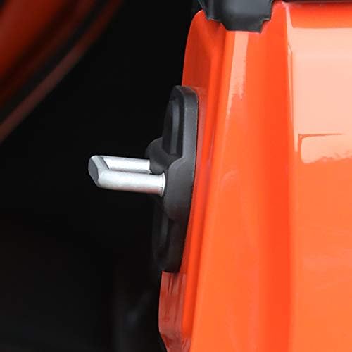 YOCTM Door Lock Decoration Cover for 2018-2025 Jeep Wrangler JL JLU 4XE Unlimited Sahara Sports Rubicon Gladiator JT Door Lock Cover Parts Accessories Black (4Door) (Pack of 6)