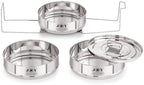 Stackable Stainless Steel Insert Pans - 3 Tiers - Instant Pot Accessories - 6QT & Above - Pressure Cooker Steamer Pan