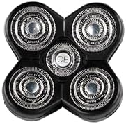 Bald Buddy Deluxe Replacement Rotary Shaver Head for Textured Hair, Newly Designed for Thicker Hair & Easier Cleaning, 1 Count