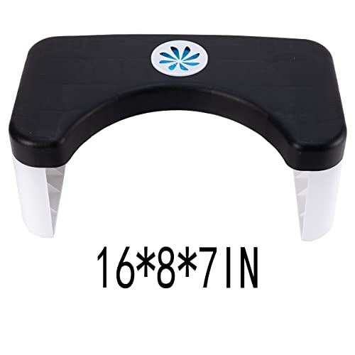 Toilet Stool, Folding Toilet Stool, Squatting Toilet Stool, Bathroom Toilet Stool, Potty Step Stool, Splicable Poop Stool, Step Toilet Stool Bathroom, Bathroom Potty Step Stool(Black)