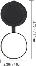 3Pcs Rubber Objective Lens Cover Eyepiece Flip- Open Scope Cover for Binoculars Telescope Accessories (Black)