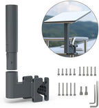 Starlink Mini Mount, RV Ladder Mount for Starlink Mini, Aluminum Alloy Starlink Kit with Installation Range 0.8-1.97” Pipe Adapter for RV/Ladder/Pole/Rack/Roof Starlink Mini Accessories