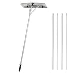 OUTPRIZE Snow Roof Rake, 4.8-20FT Aluminum Detachable Snow Rake for House Roof, 24" Blade with Wheels