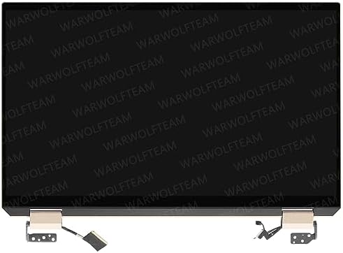 15.6in LCD UHD Touch Screen Digitizer Replacement Whole Hinge-up Assembly for HP Spectre X360 15-EB 15-EB0073TX 15-EB0081NR 15-EB0083NR 15-EB1043DX L97633-001 (OLED Cable Version, Brown)
