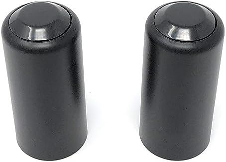 2 PCS Replacement Mic Battery Screw on Cap/Cover/Cup for Shure PGX/SLX Wireless (Black)