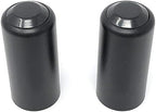 2 PCS Replacement Mic Battery Screw on Cap/Cover/Cup for Shure PGX/SLX Wireless (Black)