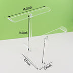 Bigfety Acrylic Headband Holder, Hair Accessories Organizer Clear Stand for Girls (2-Tier & 2-Panel)