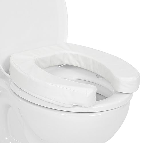 Vive Toilet Seat Cushion - Soft Padded Foam for Comfort, Support, and Pain Relief
