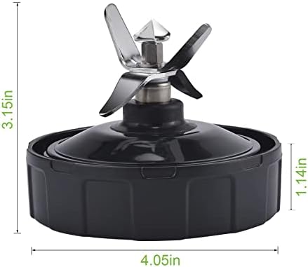 Pro Extractor Blade Assembly for Ninja Blender, 7 Fins Blender Blade Replacement fit for Nutri Ninja Blender, Blender Replacement Parts 409KKU641 compatible with BL480 BL640 BL642 BL680 BL682 NN102