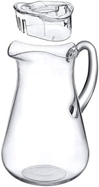 Amazing Abby - Droply - Plastic Pitcher (64 oz, 2 Quart), Clear Water Pitcher with Lid, Fridge Jug, BPA-Free, Shatter-Proof, Great for Iced Tea, Sangria, Lemonade, Juice, Milk, and More