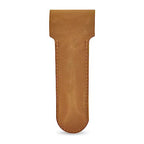 Safety Razor Head Protecting Leather Cover, Genuine Cowhide Leather Double Edge Safety Razor Case Accessories for Travel, Butterfly Razor Case (Vintage Brown)