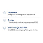 KardiaMobile 1-Lead Personal EKG Monitor – Record EKGs at Home – Detects AFib and Irregular Arrhythmias – Instant Results in 30 Seconds – Easy to Use – Works with Most Smartphones - FSA/HSA Eligible