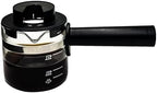 4 Cup Espresso Accessories Espresso Glass Coffee Pot Replacement for IMUSA, Hamilton Beach, Mr.Coffee, Breville, UNIVEN Espresso Machine,Black handle