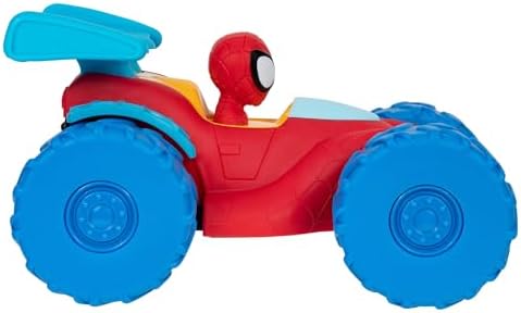 Marvel Spidey and His Amazing Friends Marvel Spidey Web Climber - 7-Inch Rev Up Motor Vehicle That Climbs Obstacles
