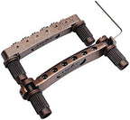 Guyker Guitar Tune-O-Matic Bridge and Stop Bar Tailpiece Combo Replacement Compatible with LP SG EPI 6 String Electric Guitar(GS001 + GM005, bronze)