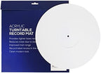 Acrylic Turntable Mat by Break Tradition - Vinyl Record Accessories for LP Record Player - Premium Turntable Slipmat to Reduce Noise Due to Static and Improve Sound Quality (White)