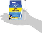 API TEST STRIPS,For Variety of Water Parameters,Monitor aquarium water quality and help prevent invisible water problems that can be harmful to fish,Use weekly and when problems appear,25-Count (33F)