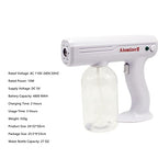 Portable Nano Blue Light Alcohol Atomizer Spray Gun Atomizer Spray Bottle Gun Atomizer Sprayer Nano Sprayer Gun Mist Gun for Cars,Home,Garden 27 OZ